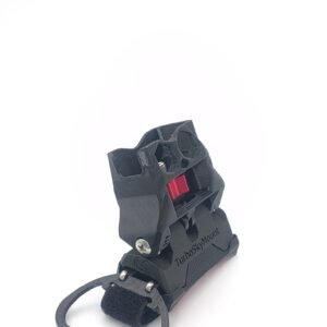 Support Insta360 X parachutisme noir vue de côté