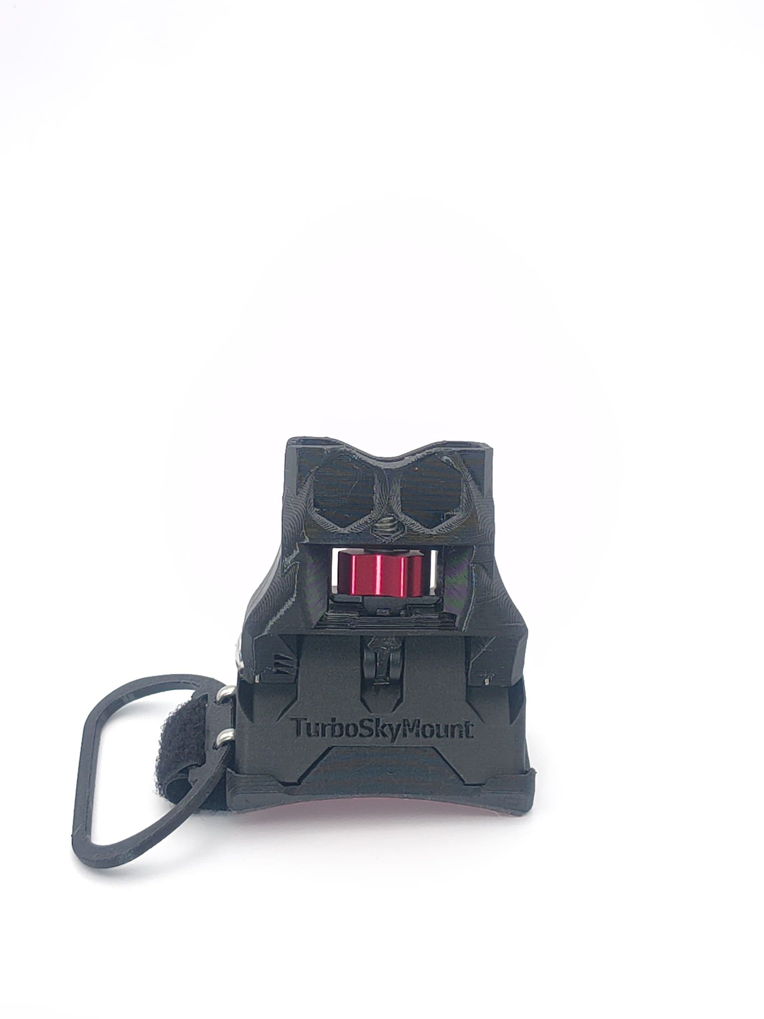Support Insta360 X parachutisme noir vue de face