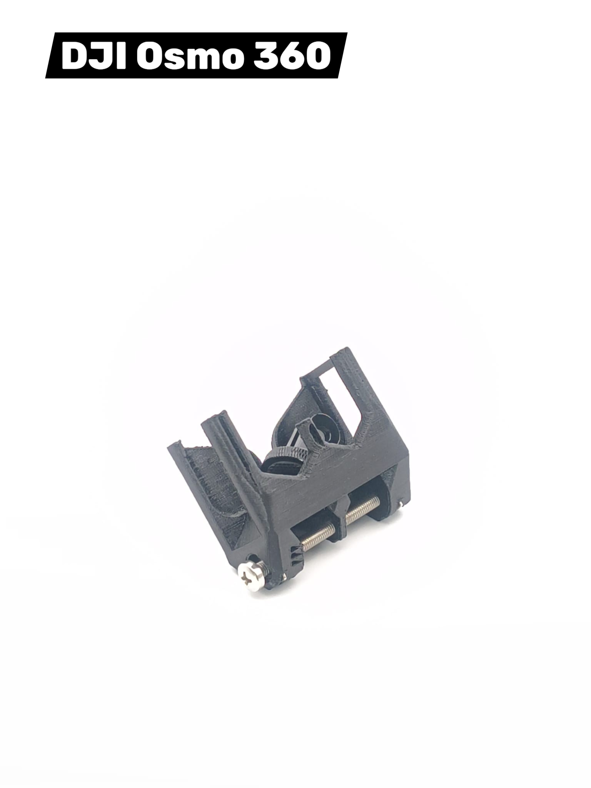 Adaptateur DJI Osmo 3360 parachutisme noir vue de face