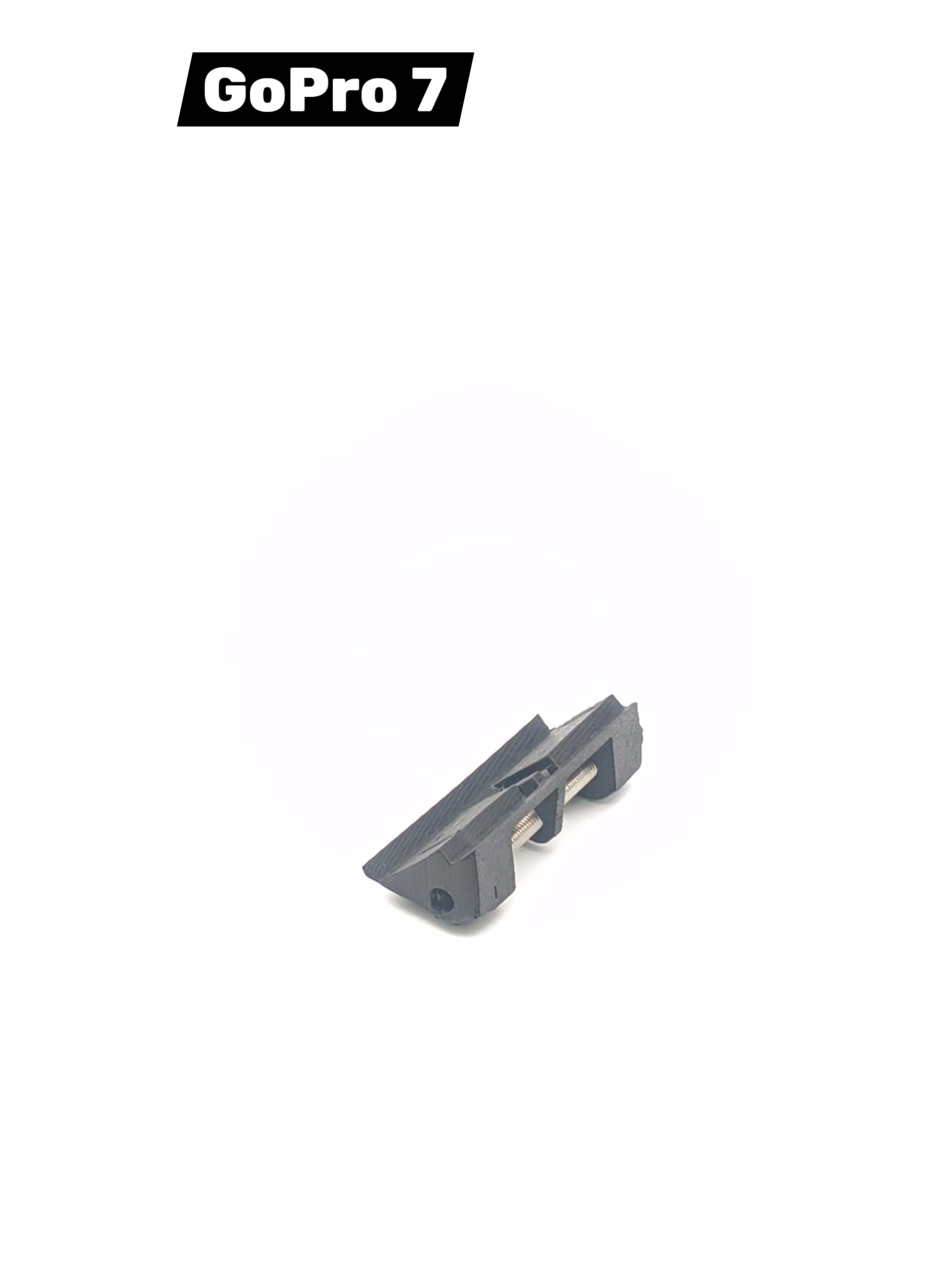 Adaptateur GoPro 7 parachutisme noir vue de face
